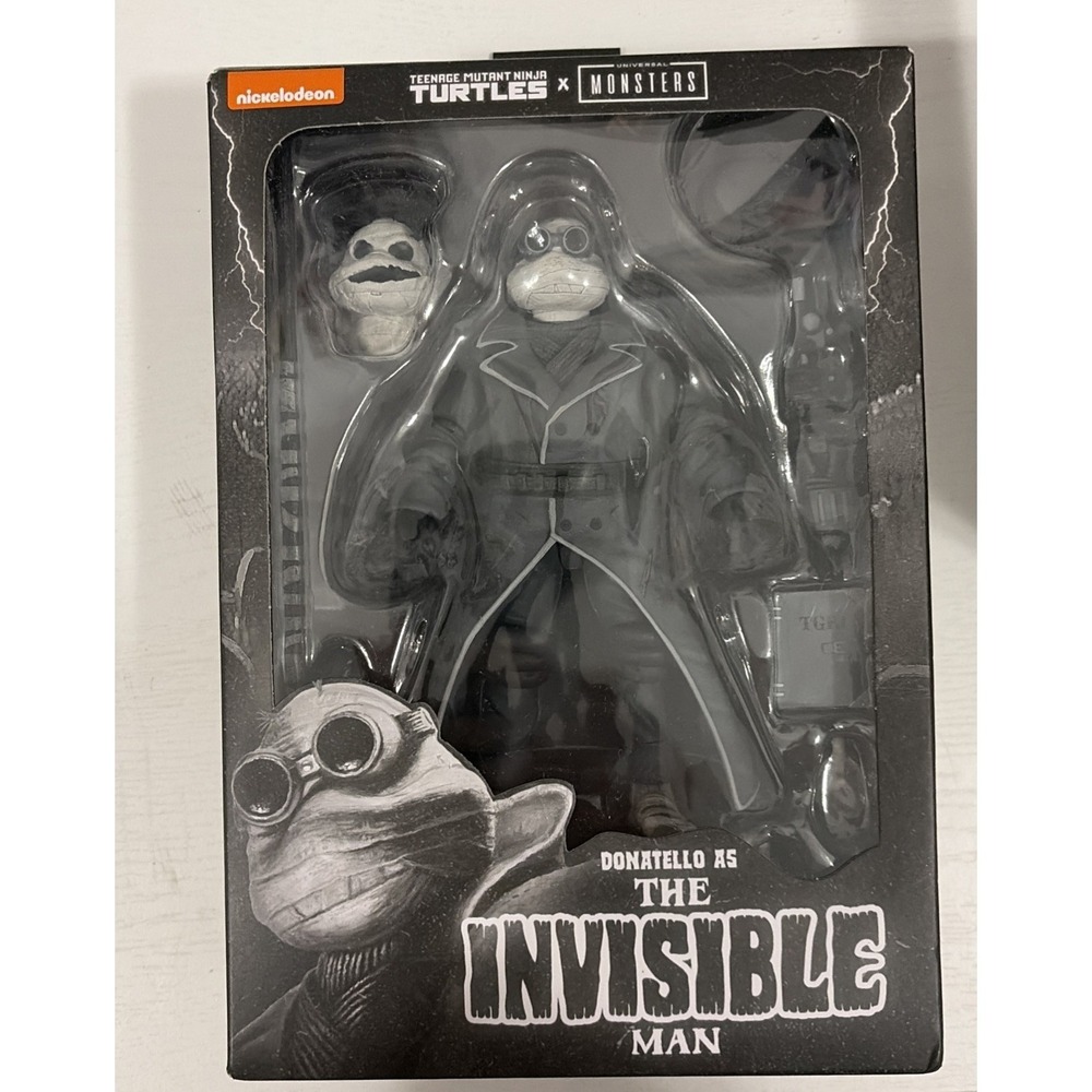 NECA TMNT Donatello as The Invisible Man Universal Monsters Action Figure NIB